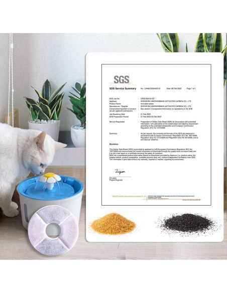 Filtros de Agua para Gatos RBAYSALE Paquete de 12 Triple Filtración