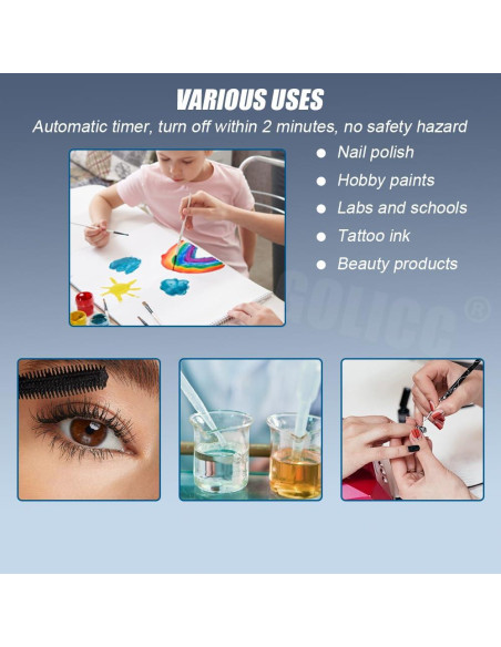 Mini Mezclador Vortex GOLICC 2400RPM para Pinturas 10-100ml