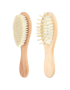 Juego de 2 Cepillos para Bebé ValueBargain - Suaves y Naturales
