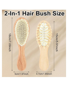 Juego de 2 Cepillos para Bebé ValueBargain - Suaves y Naturales 2