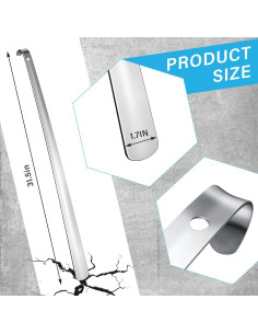 Cuchara para Calzar Geelin 80 cm Acero Inoxidable 2 Pcs 2