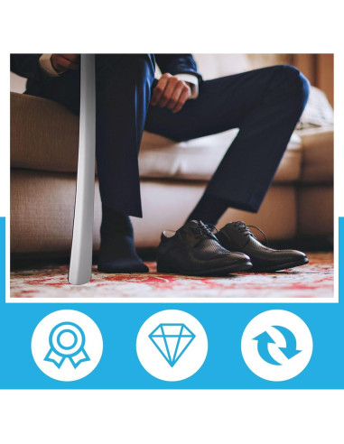 Cuchara para Calzar Geelin 80 cm Acero Inoxidable 2 Pcs