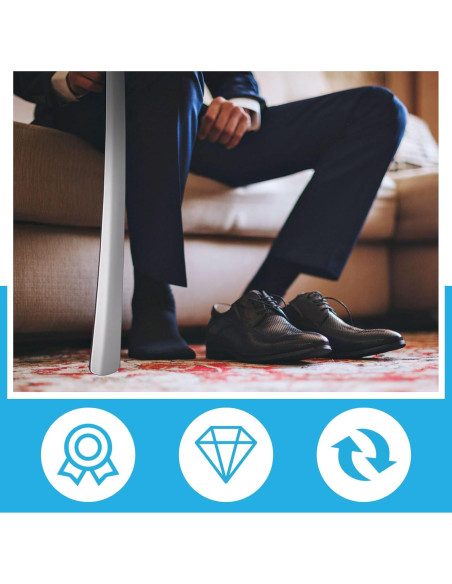 Cuchara para Calzar Geelin 80 cm Acero Inoxidable 2 Pcs