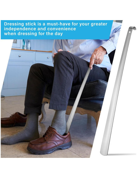 Cuchara para Calzar Geelin 80 cm Acero Inoxidable 2 Pcs