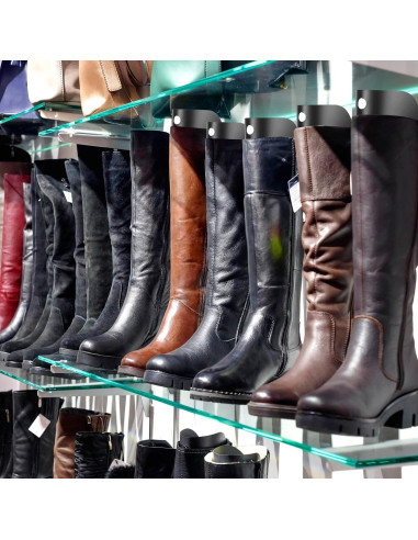 6 Formadores de Botas Reutilizables 30.5 cm Negro PP