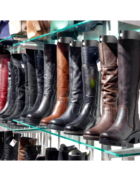 6 Formadores de Botas Reutilizables 30.5 cm Negro PP