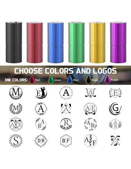 Sello de Pelota de Golf Personalizado UNIGIFTIME Azul