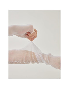 4 Pares Mangas de Brazo Transparentes de Malla para Mujeres 2