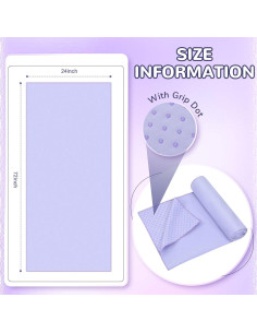 Toallas de Yoga Antideslizantes Peryiter 2 Pack 182x61 cm 2