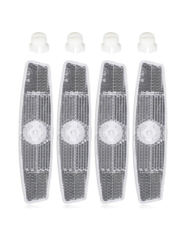 4 Reflectores de Radios de Bicicleta Qulkws - Seguridad Nocturna