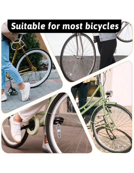 4 Reflectores de Radios de Bicicleta Qulkws - Seguridad Nocturna