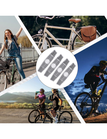 4 Reflectores de Radios de Bicicleta Qulkws - Seguridad Nocturna