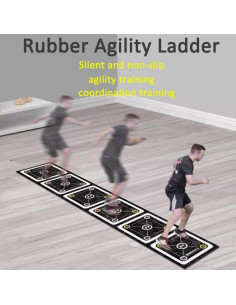 Escalera de Agilidad Antideslizante HUAGHEE 2.68 m para Entrenamiento 2