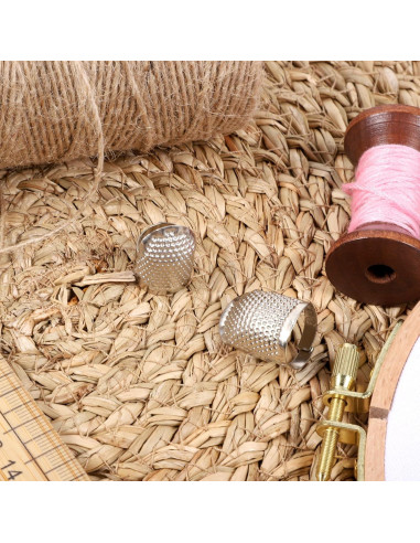 Dedales Ajustables de Acero Inoxidable Xyembu - 2 Pcs