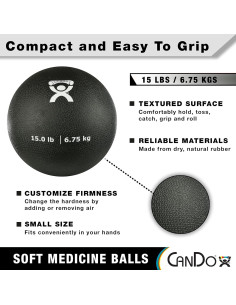 Conjunto de Pelotas Medicinales Suaves CanDo 5 Piezas 0.91-6.80kg 2