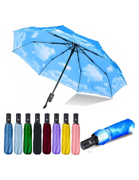 Paraguas Compacto Automático MRTLLOA 42 cm Impermeable