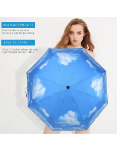 Paraguas Compacto Automático MRTLLOA 42 cm Impermeable 2