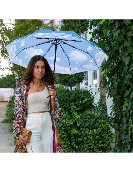 Paraguas Compacto Automático MRTLLOA 42 cm Impermeable