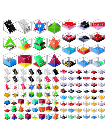 100 Mini Cubos de Rompecabezas RoundFunny - Juguete Educativo