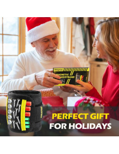 Pulsera Magnética PPRAFDD para Tornillos y Brocas - Negro y Amarillo 2