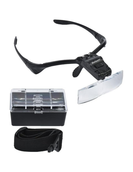 Gafas de aumento LED Beileshi 1.0X a 3.5X con soporte Gafas de aumento LED Beileshi 1.0X a 3.5X con soporte