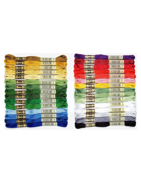 Hilo de Bordado DMC 100% Algodón 30 Madejas 8.7 Yardas