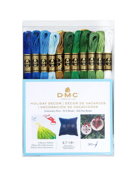 Hilo de Bordado DMC 100% Algodón 30 Madejas 8.7 Yardas