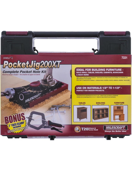 Kit de Plantilla de Agujeros Pocket Doble Milescraft 7331