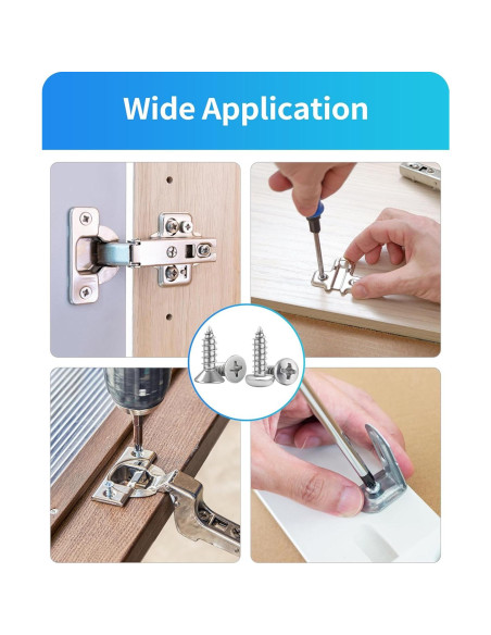 Juego de Tornillos de Madera DIVANC 820PCS M3 M4 M5 M6 Acero Inox