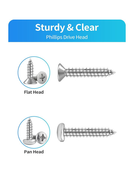 Juego de Tornillos de Madera DIVANC 820PCS M3 M4 M5 M6 Acero Inox