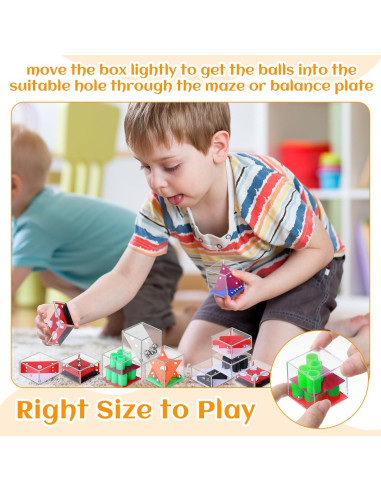 100 Mini Cubos de Rompecabezas RoundFunny - Juguete Educativo