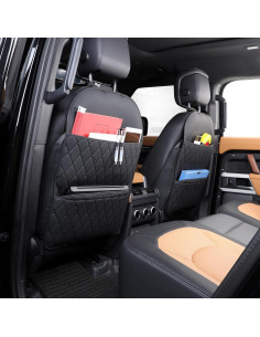 Protector de Respaldo de Asiento + Organizador Negro TK152225 2
