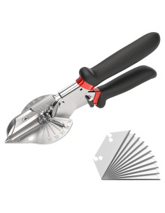 Tijeras de Inglete XunErQiLuck con 12 Cuchillas de Acero Inoxidable