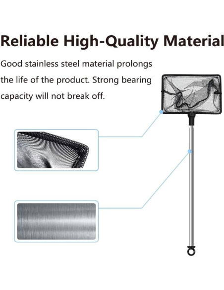 Red de Acuario Extensible Grepol 9-24 Pulgadas Nylon Acero