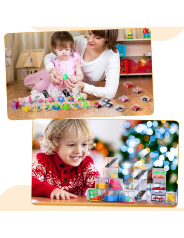 100 Mini Cubos de Rompecabezas RoundFunny - Juguete Educativo