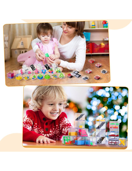 100 Mini Cubos de Rompecabezas RoundFunny - Juguete Educativo