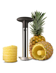 Cortador Descorazonador de Piña Flexzion, Acero Inoxidable, 25 cm