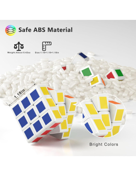 Paquete de 32 Mini Cubos de Rompecabezas TBFUNNY 3x3 para Niños