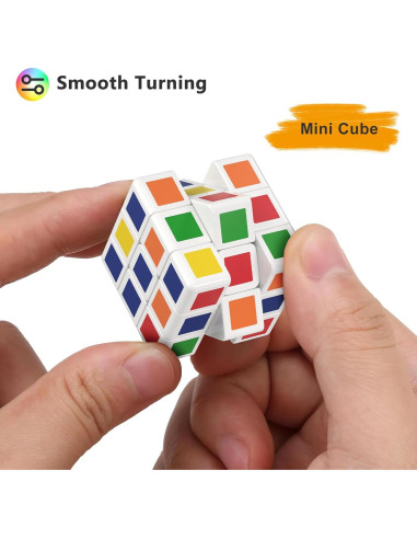 Paquete de 32 Mini Cubos de Rompecabezas TBFUNNY 3x3 para Niños