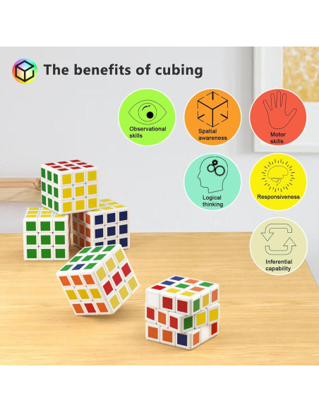 Paquete de 32 Mini Cubos de Rompecabezas TBFUNNY 3x3 para Niños