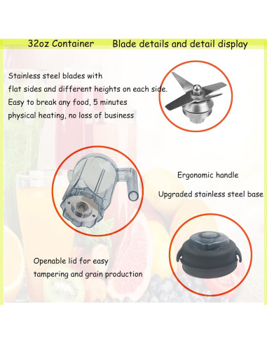 Jarra de licuadora 0.9L Vitamix 5200 4500 5000 6300 7500