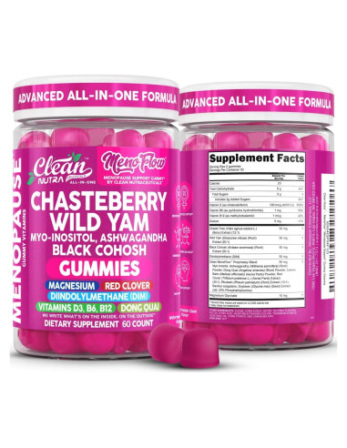 Gominolas de Menopausia Clean Nutra 60 Unidades Chasteberry
