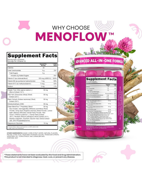 Gominolas de Menopausia Clean Nutra 60 Unidades Chasteberry