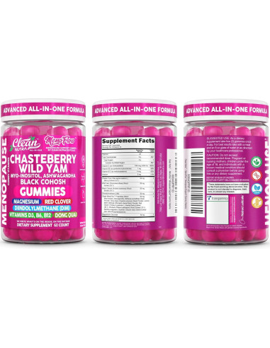 Gominolas de Menopausia Clean Nutra 60 Unidades Chasteberry