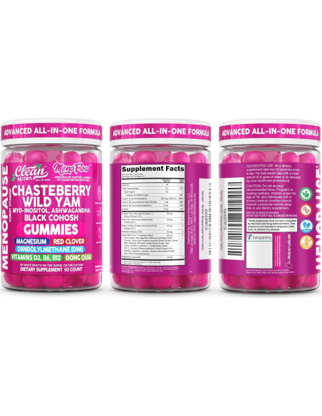 Gominolas de Menopausia Clean Nutra 60 Unidades Chasteberry