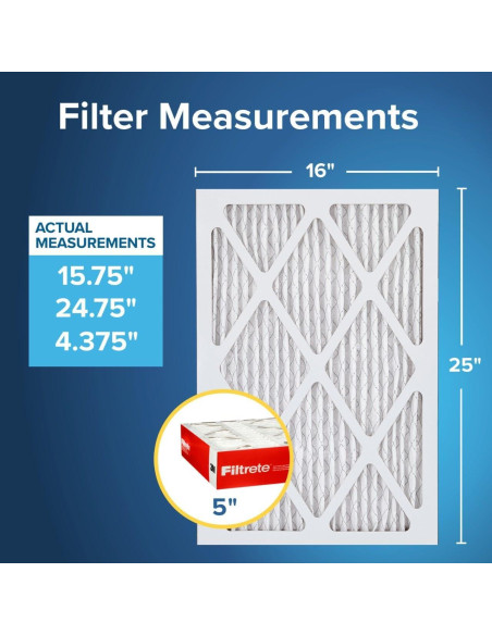 Filtro de Aire Filtrete 40.6x63.5x10.9 cm MPR 1000 Paquete de 2