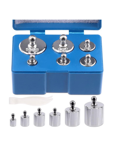 Juego de Pesas de Calibración Mardatt 7 Piezas 200g Acero