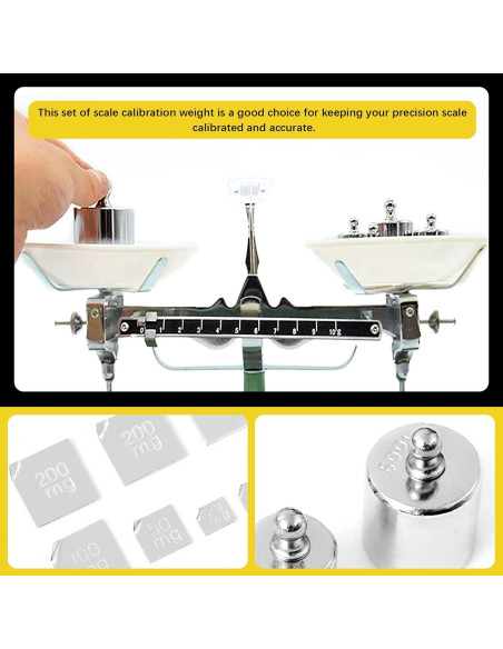 Juego de Pesas de Calibración Mardatt 7 Piezas 200g Acero
