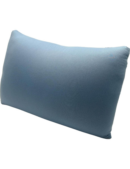 Almohada Rectangular Mushy de Microperlas 43x25 cm Azul Claro