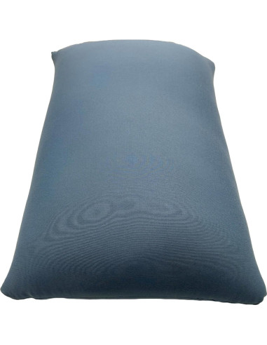 Almohada Rectangular Mushy de Microperlas 43x25 cm Azul Claro